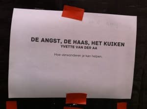 De angst, de haas en het kuikentje
